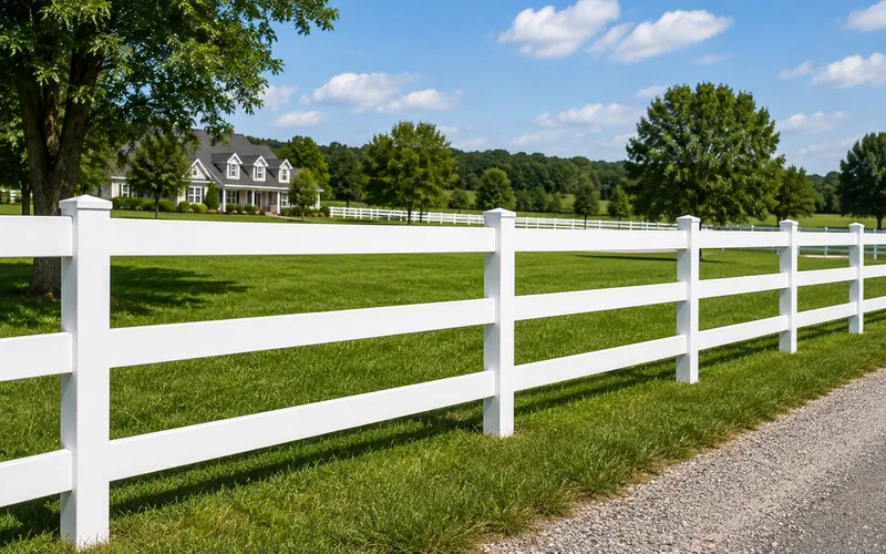Vinyl Ranch Fence